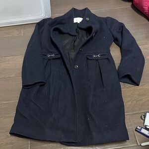 Gucci Kids Navy Wool Coat